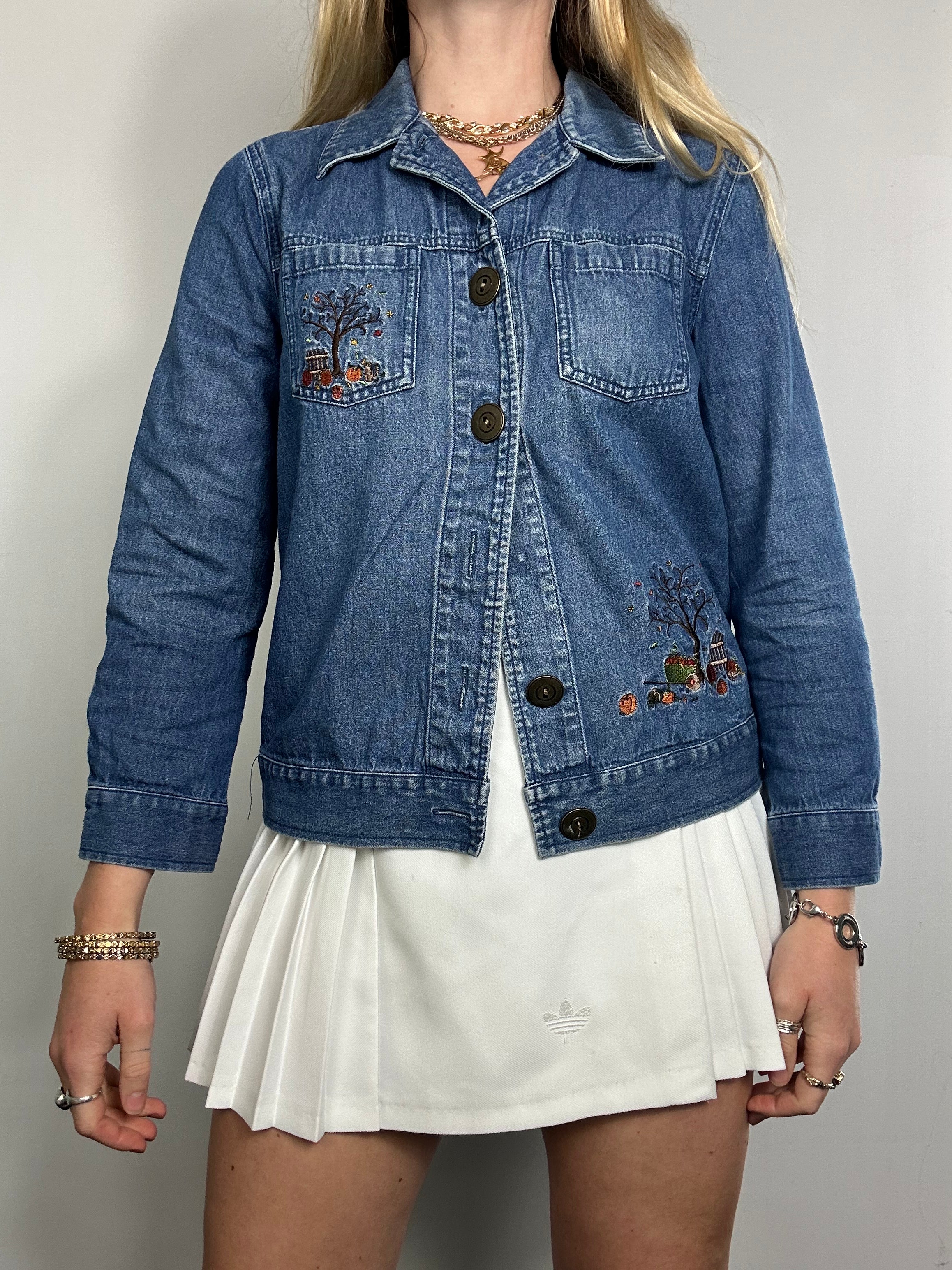Halloween Denim Jacket Size 10