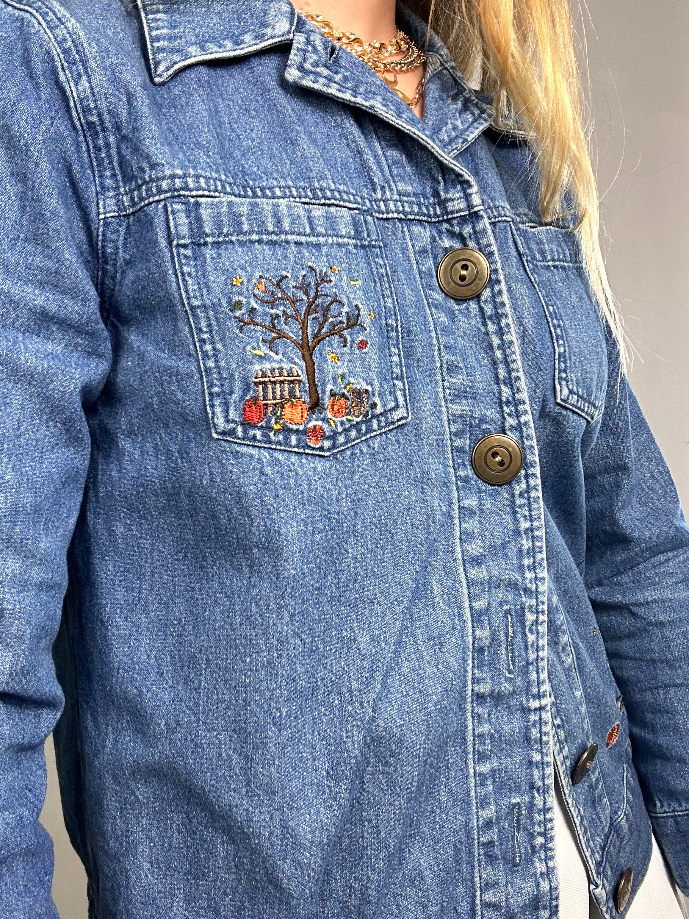 Halloween Denim Jacket Size 10