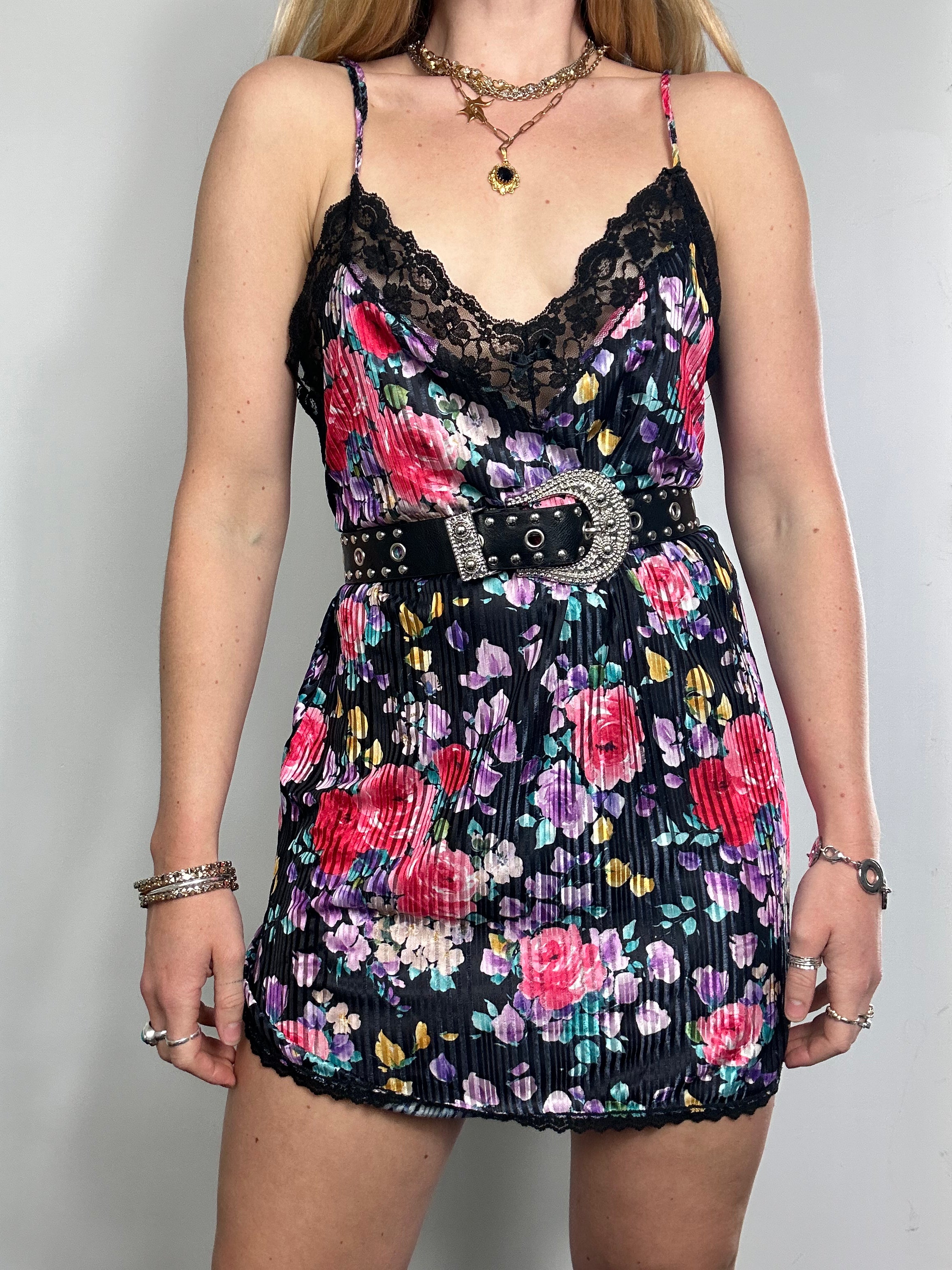 Floral Lace Slip Dress Size 12