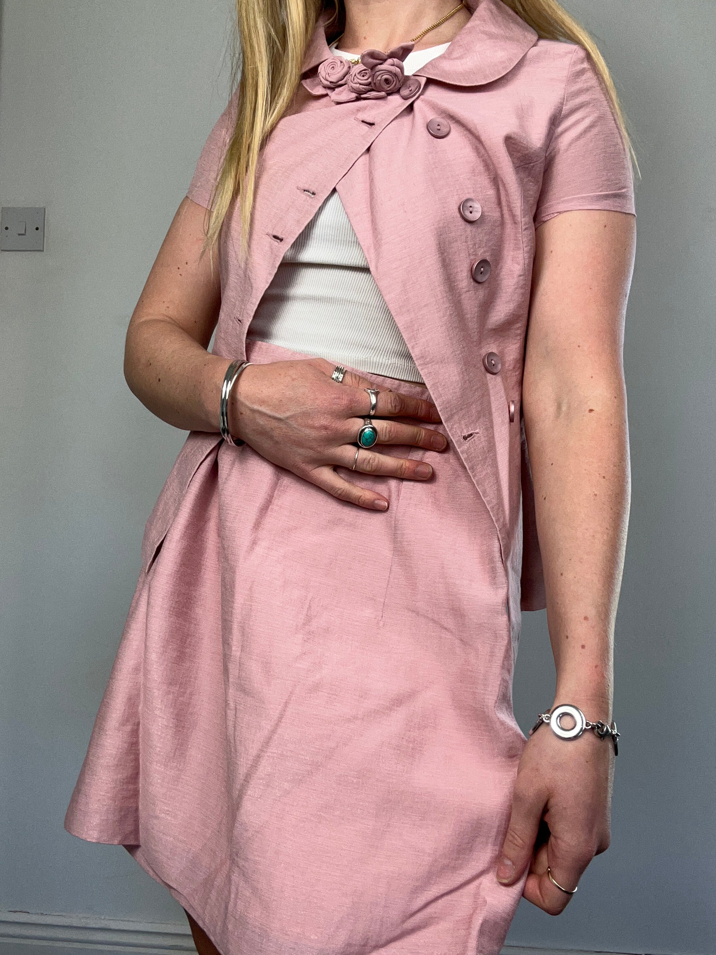 Baby Pink Two Piece Set Size 6