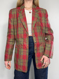Tartan 80's Blazer Size 10