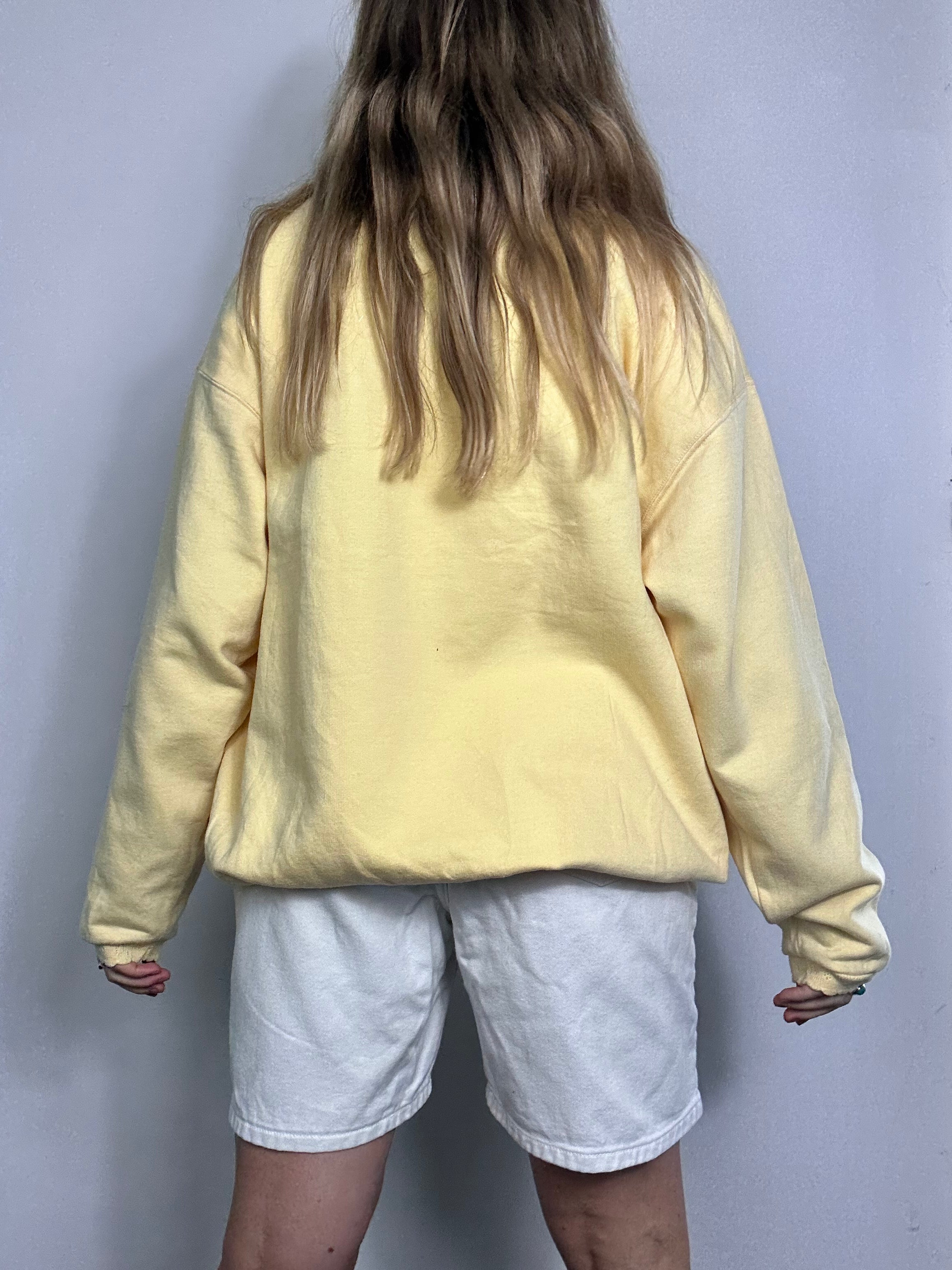 Lemon 80's Flower Can Sweater size L/XL