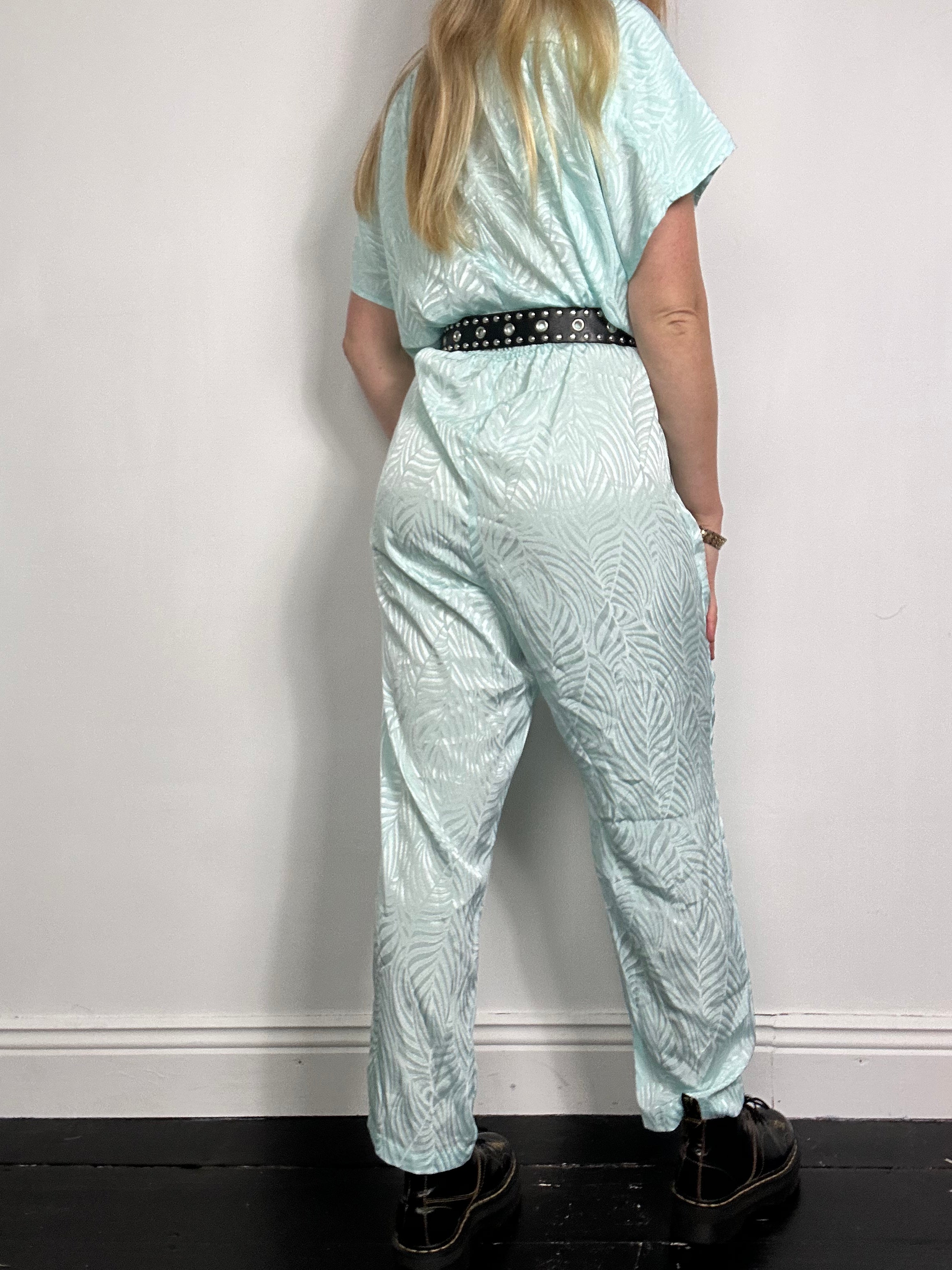 80's Mint Jumpsuit Size 12