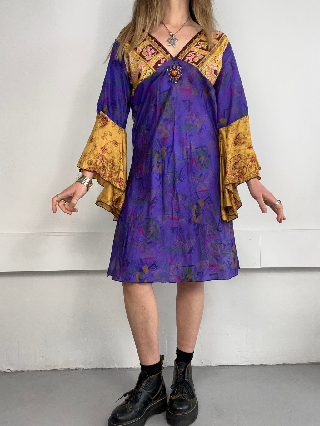 100% Silk Dress Size 10/12