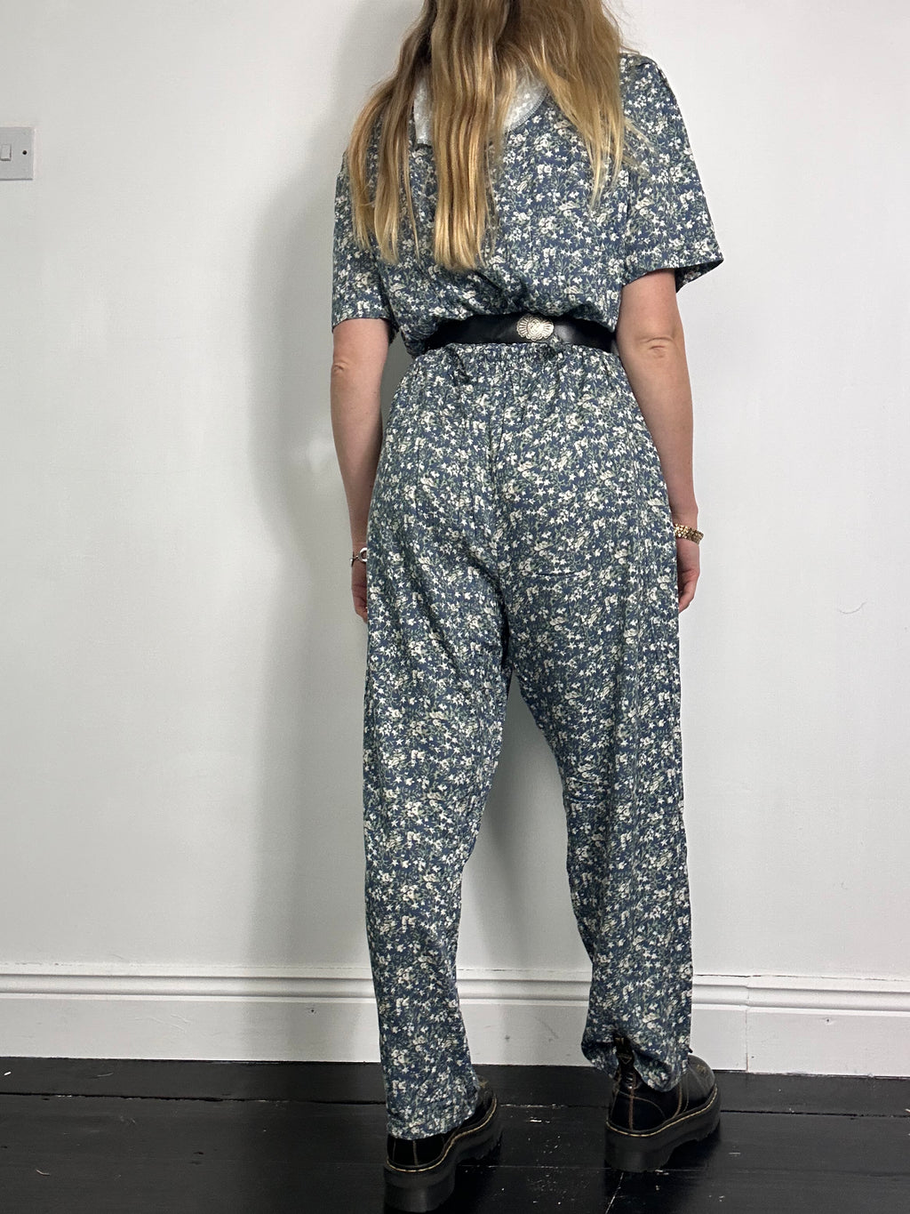 Floral 90's Jumpsuit Size 10