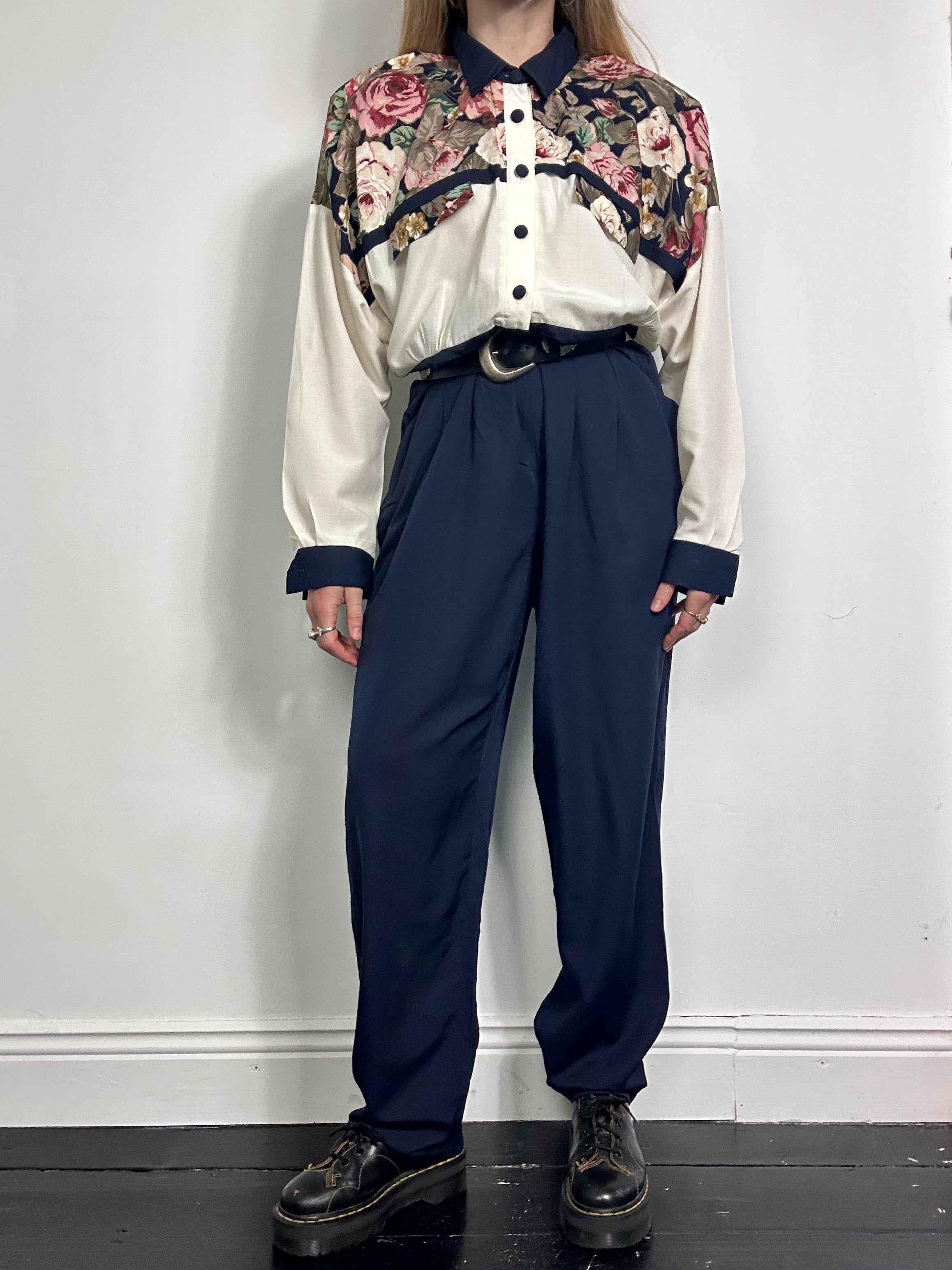 80's Floral Jumpsuit Size 12