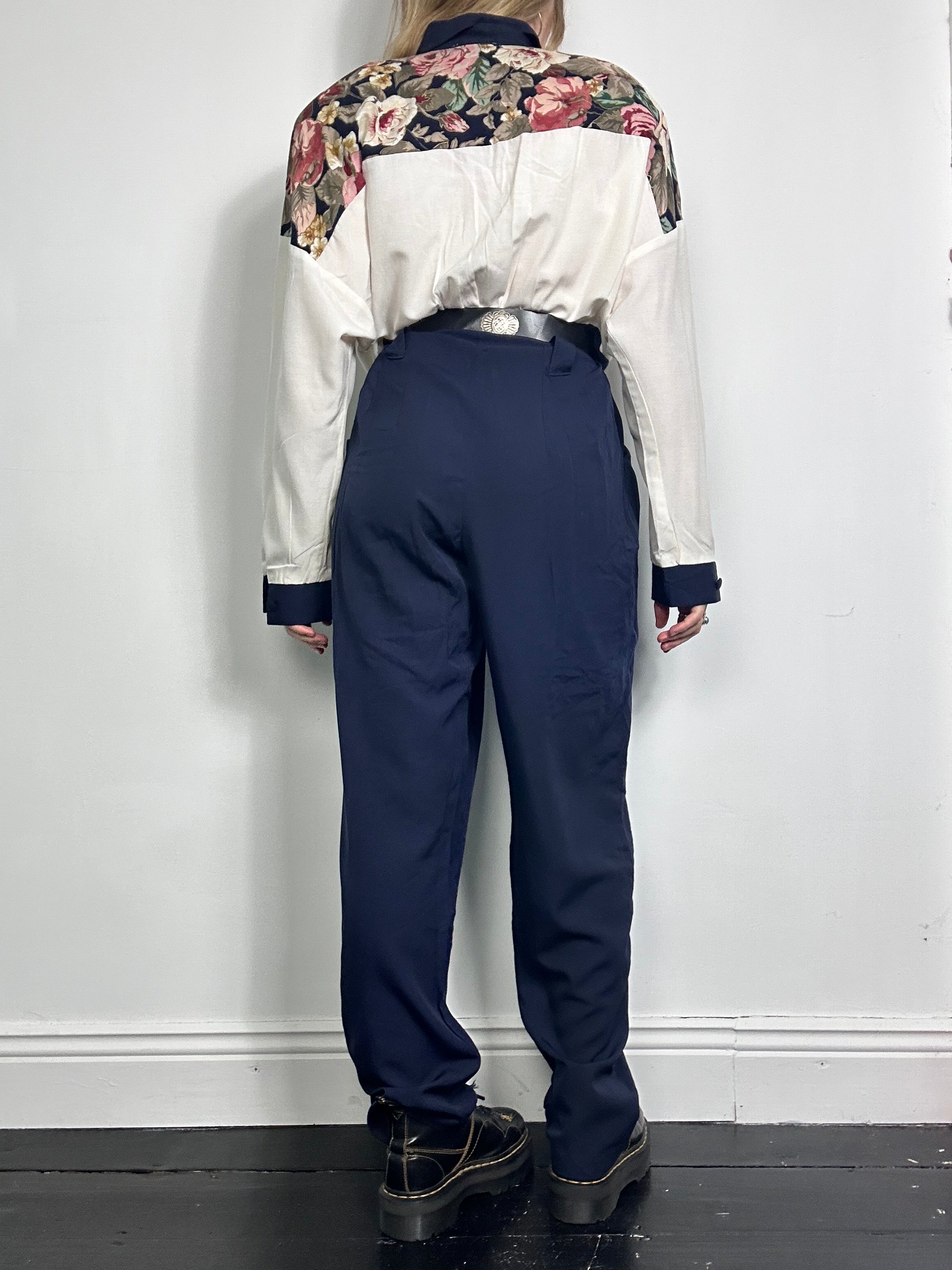 80's Floral Jumpsuit Size 12