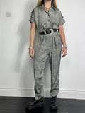 snake Print 80's jumpsuit Size 10