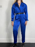 Blue 80's Sequin Jumpsuit Size 8