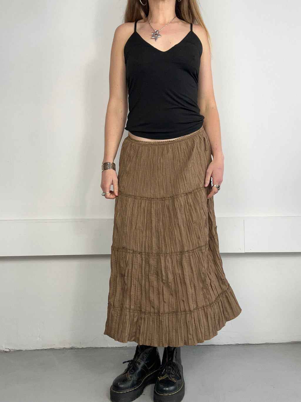 Brown Maxi Skirt Size 8/10/12