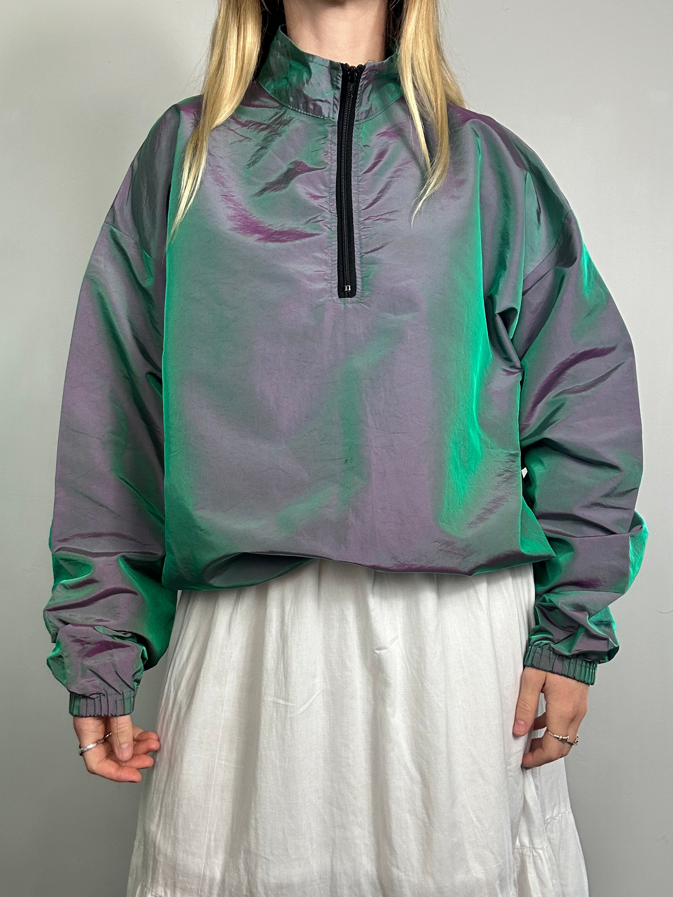 Irradecent half Zip Wind breaker Size L