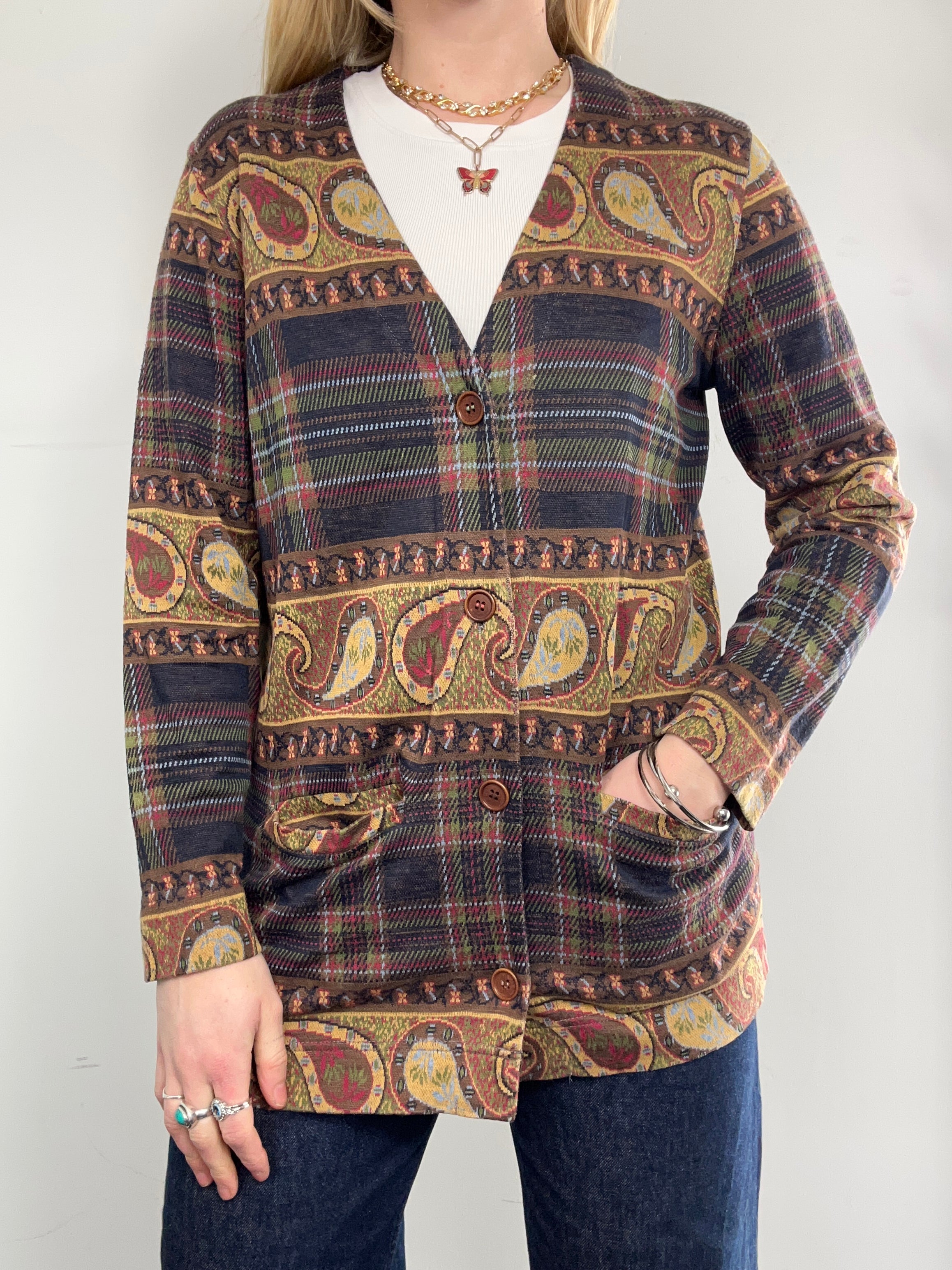 Paisley print Blazer Size 8