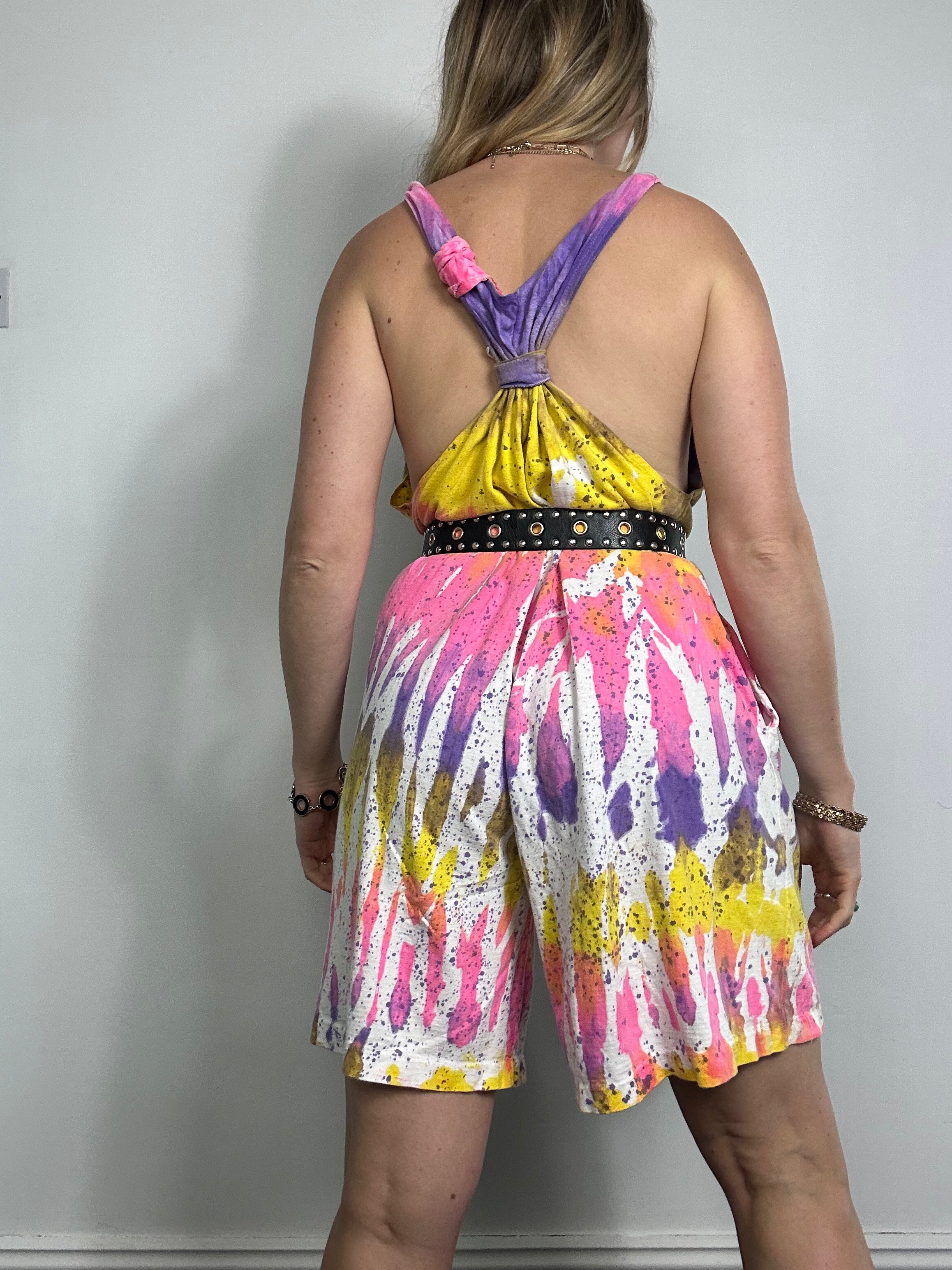 Tie Dye 80's Playsuit Size 12