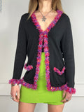 Furry Cuff Cardigan Size 10