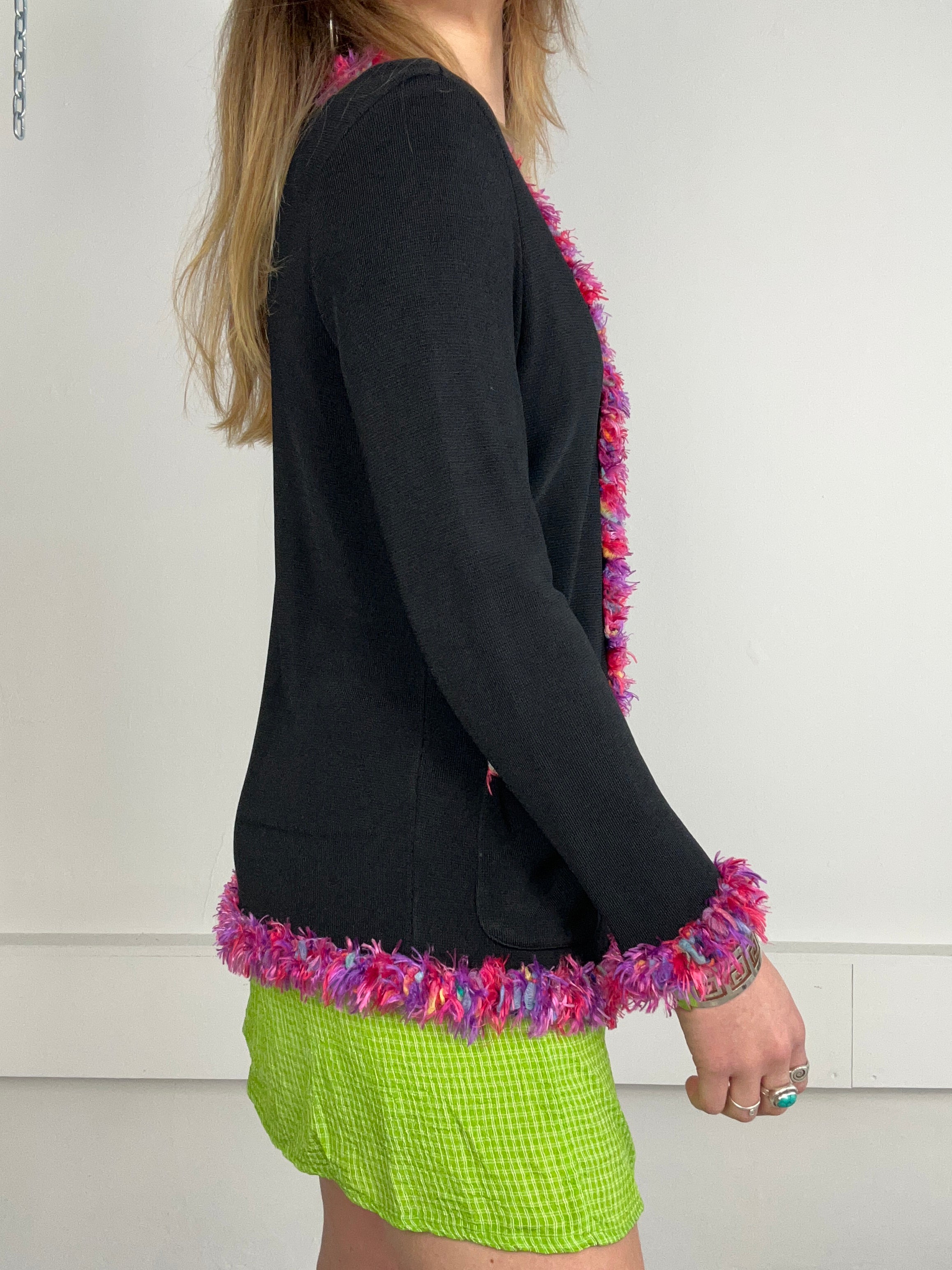 Furry Cuff Cardigan Size 10