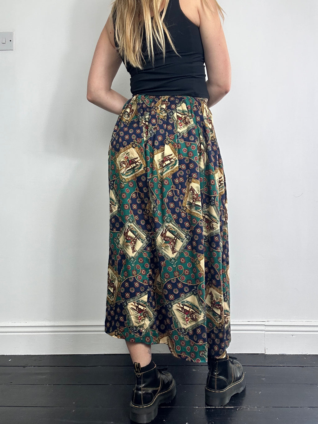 horse print Midi Skirt Size 8