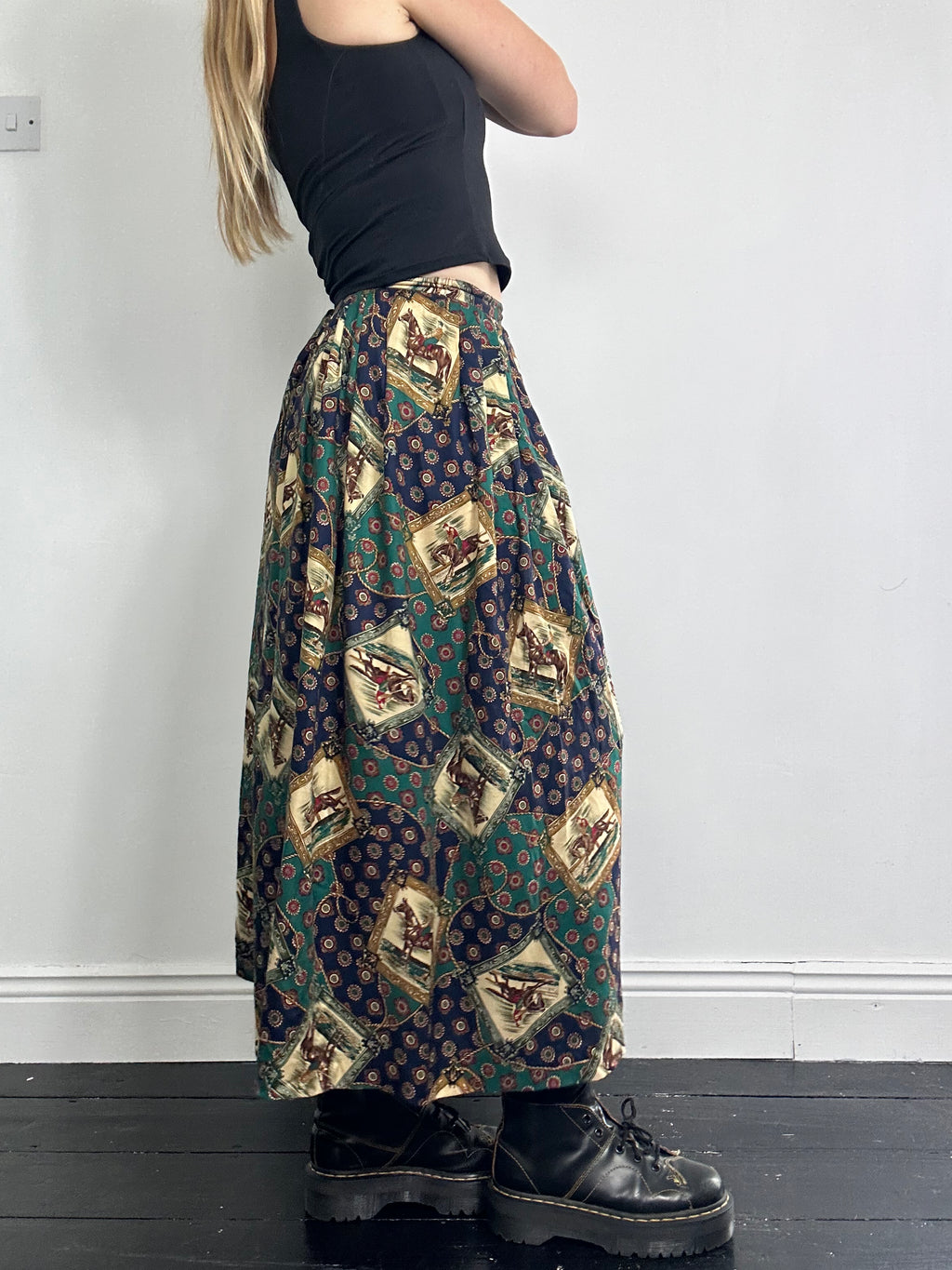 horse print Midi Skirt Size 8