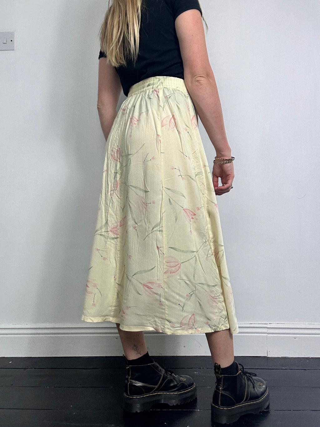 Lemon 90's Midi Skirt Size 8