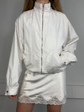 White 80's TrackJacket Size S/M