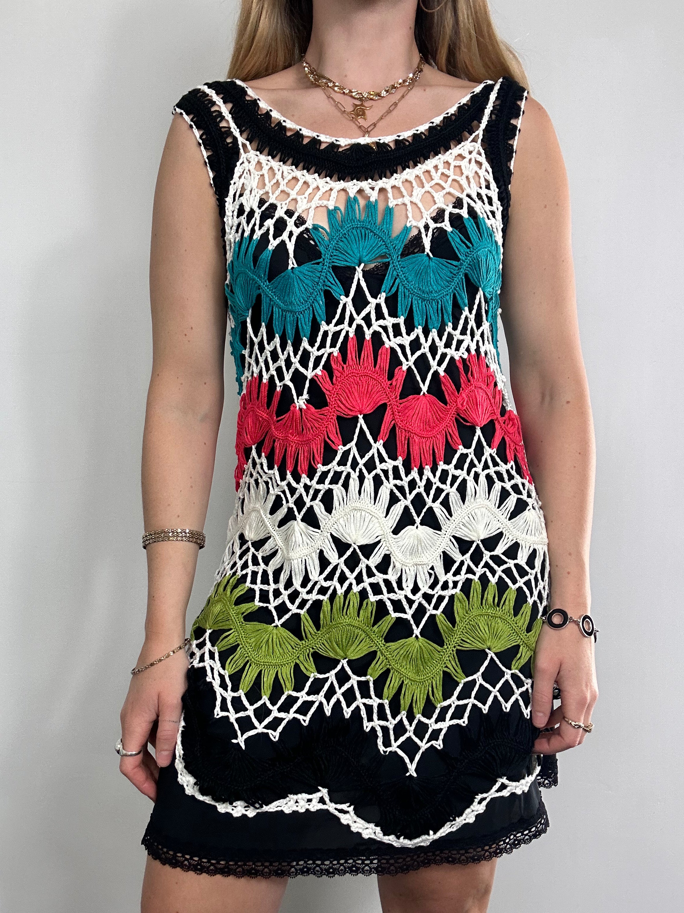 Crochet Sheer Dress Size 10