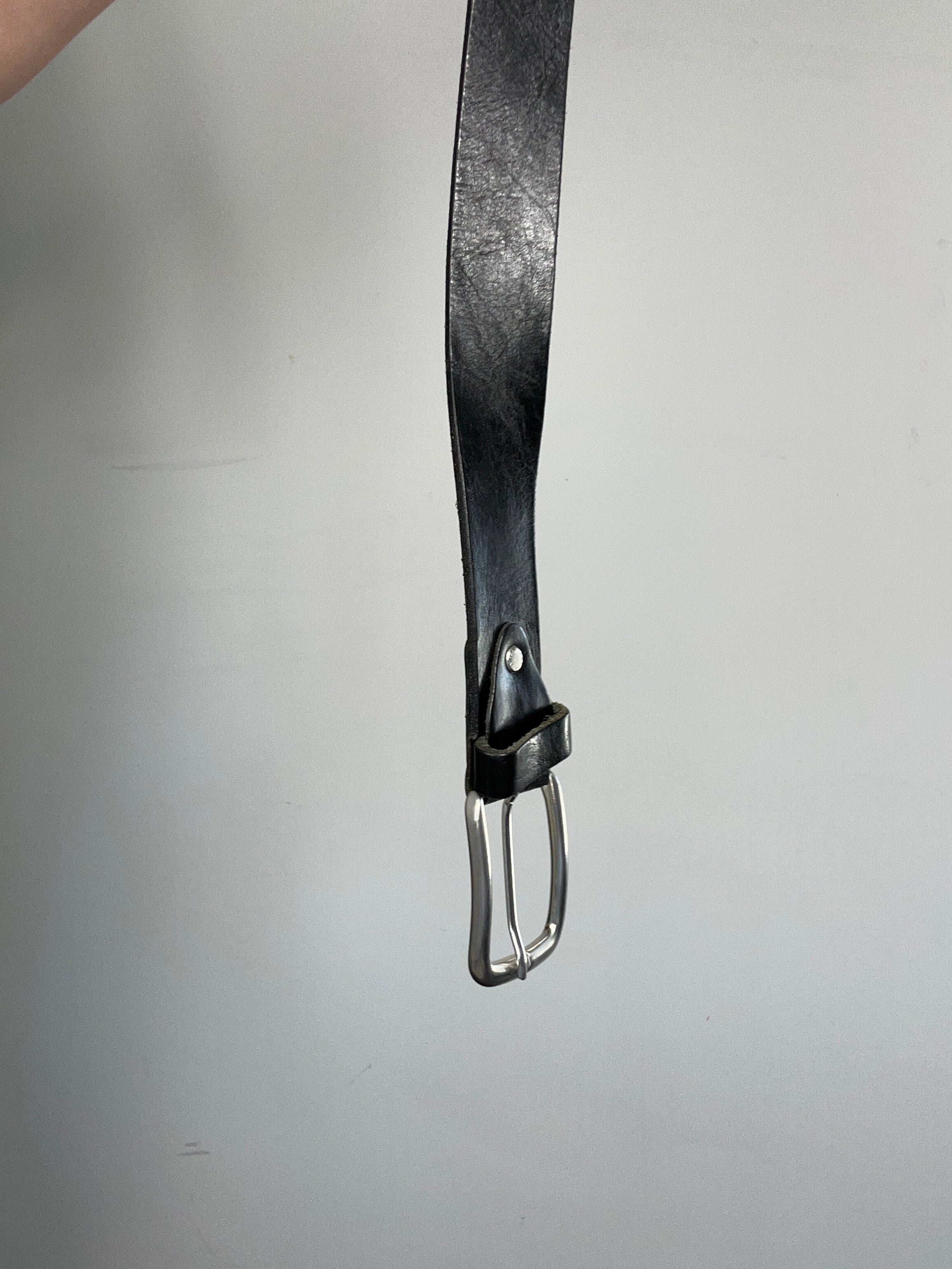 Leather Black belt size