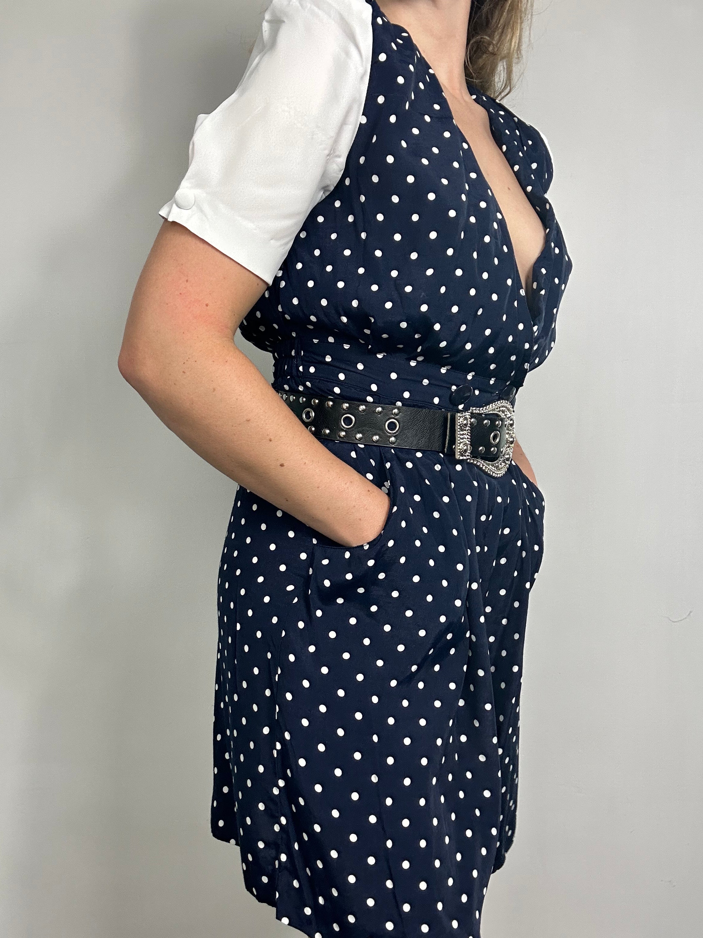 Polkadot 80's Playsuit Size 8/10