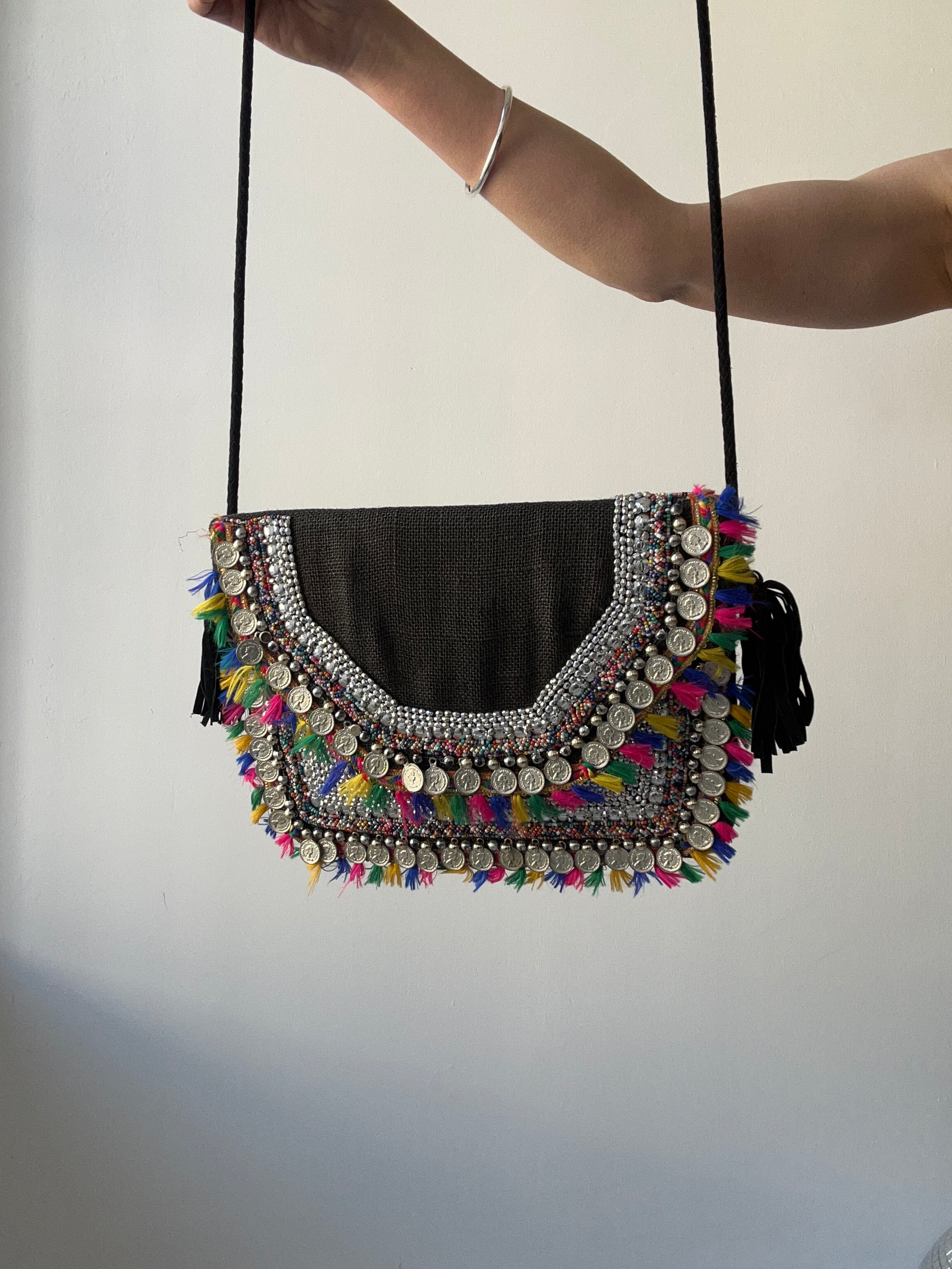 Beaded cross Body Bag
