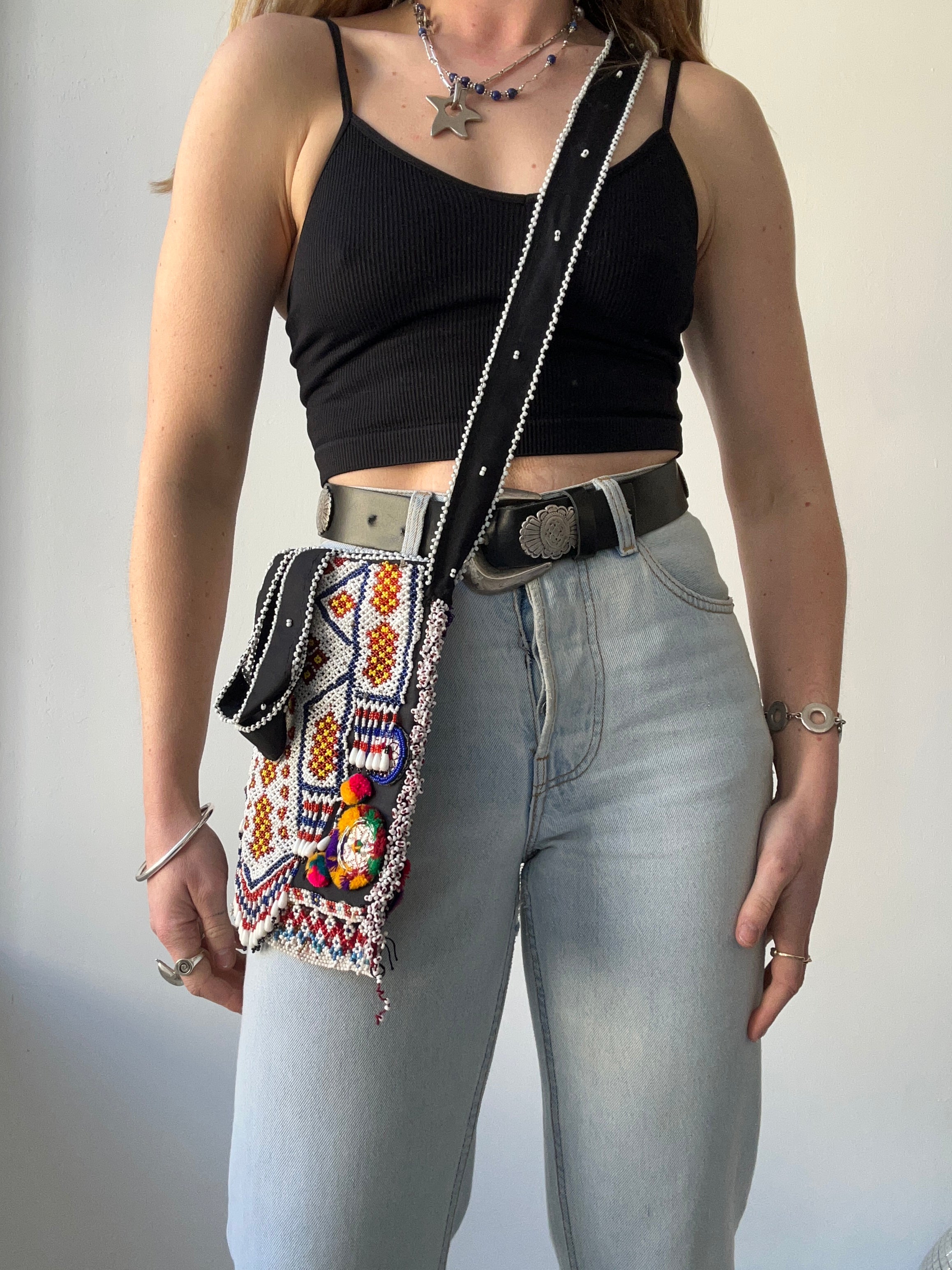 Beaded Cross body Bag
