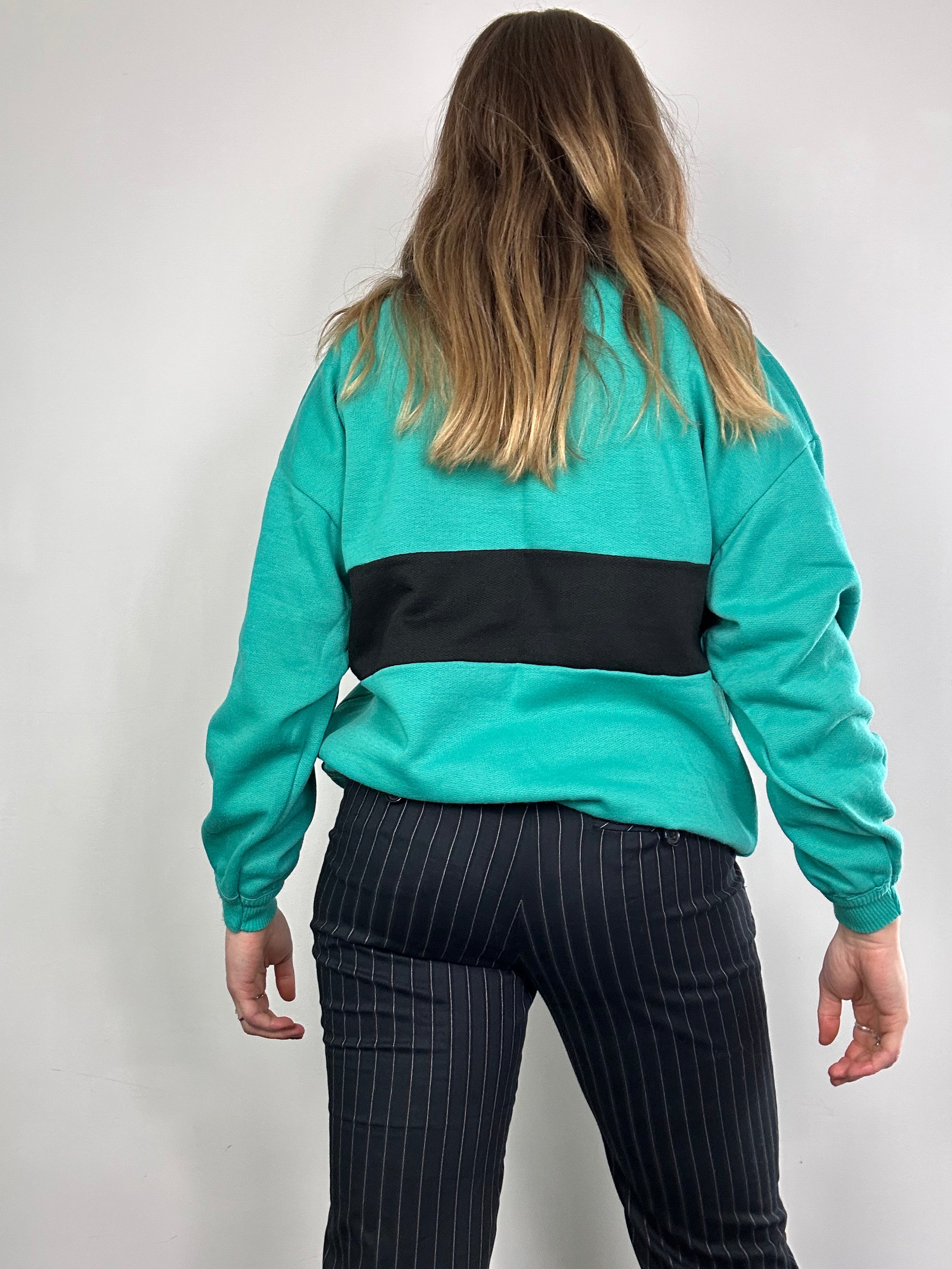 Teal 80's Sweater Size S