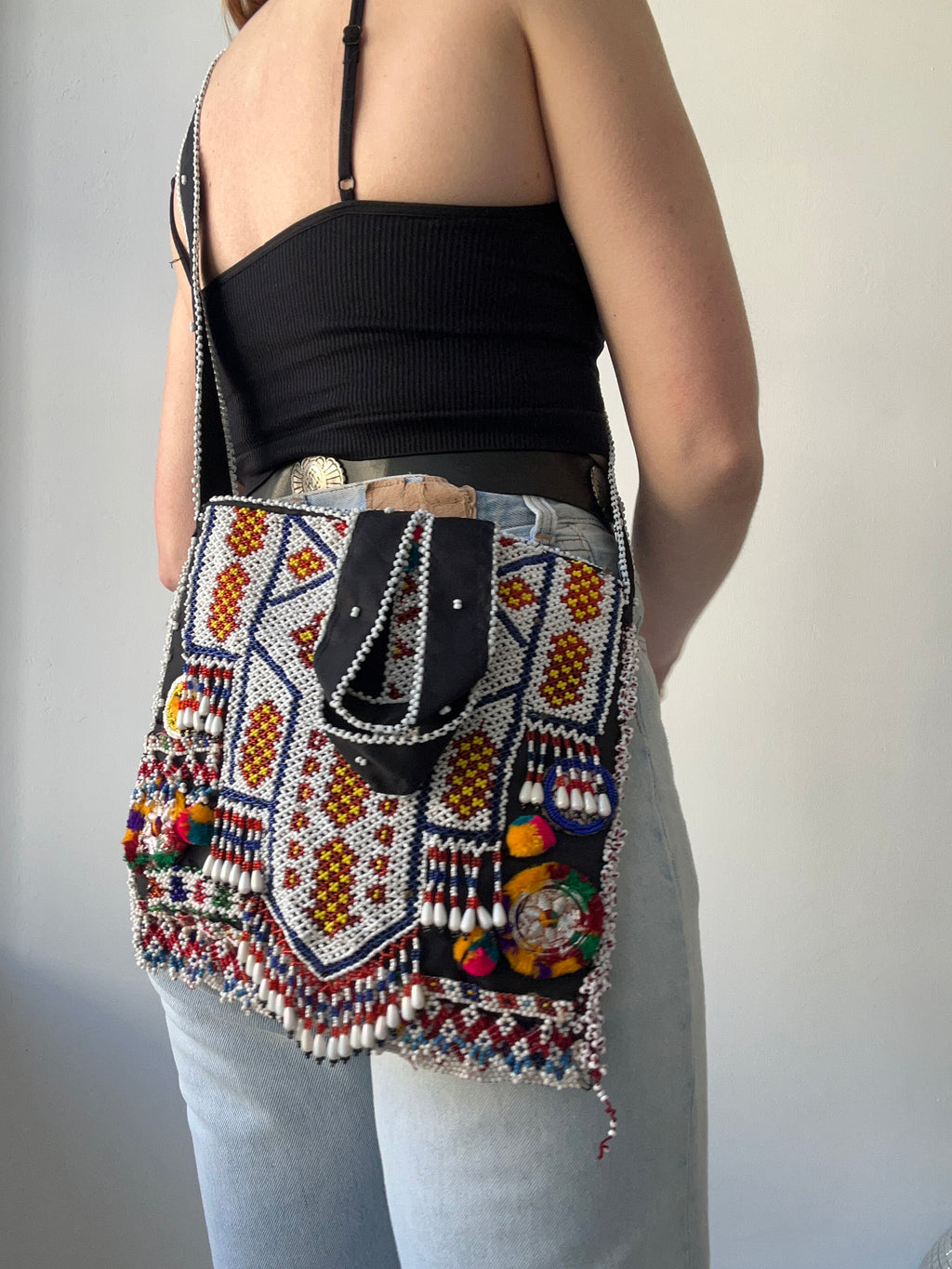 Beaded Cross body Bag