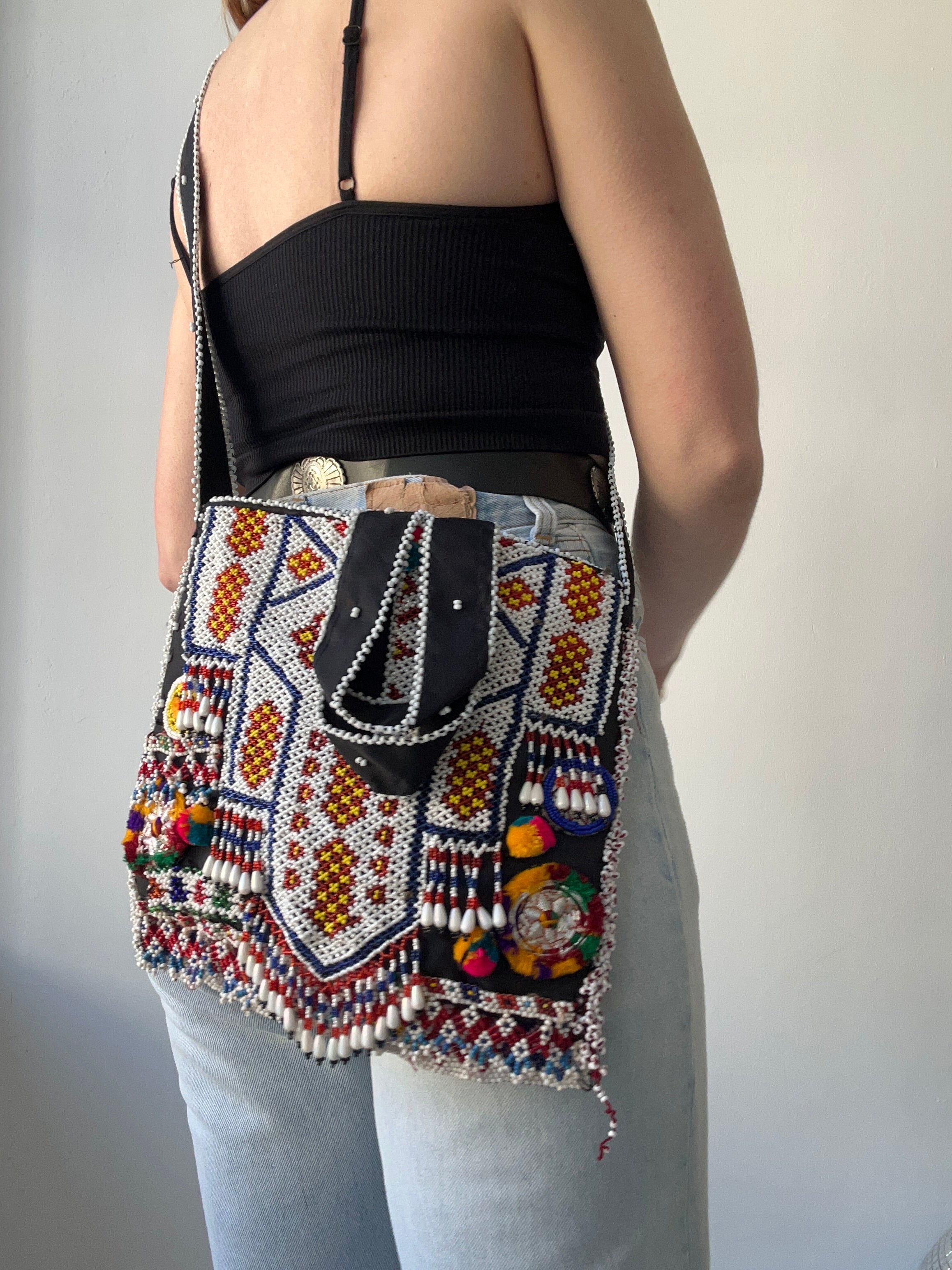 Beaded Cross body Bag