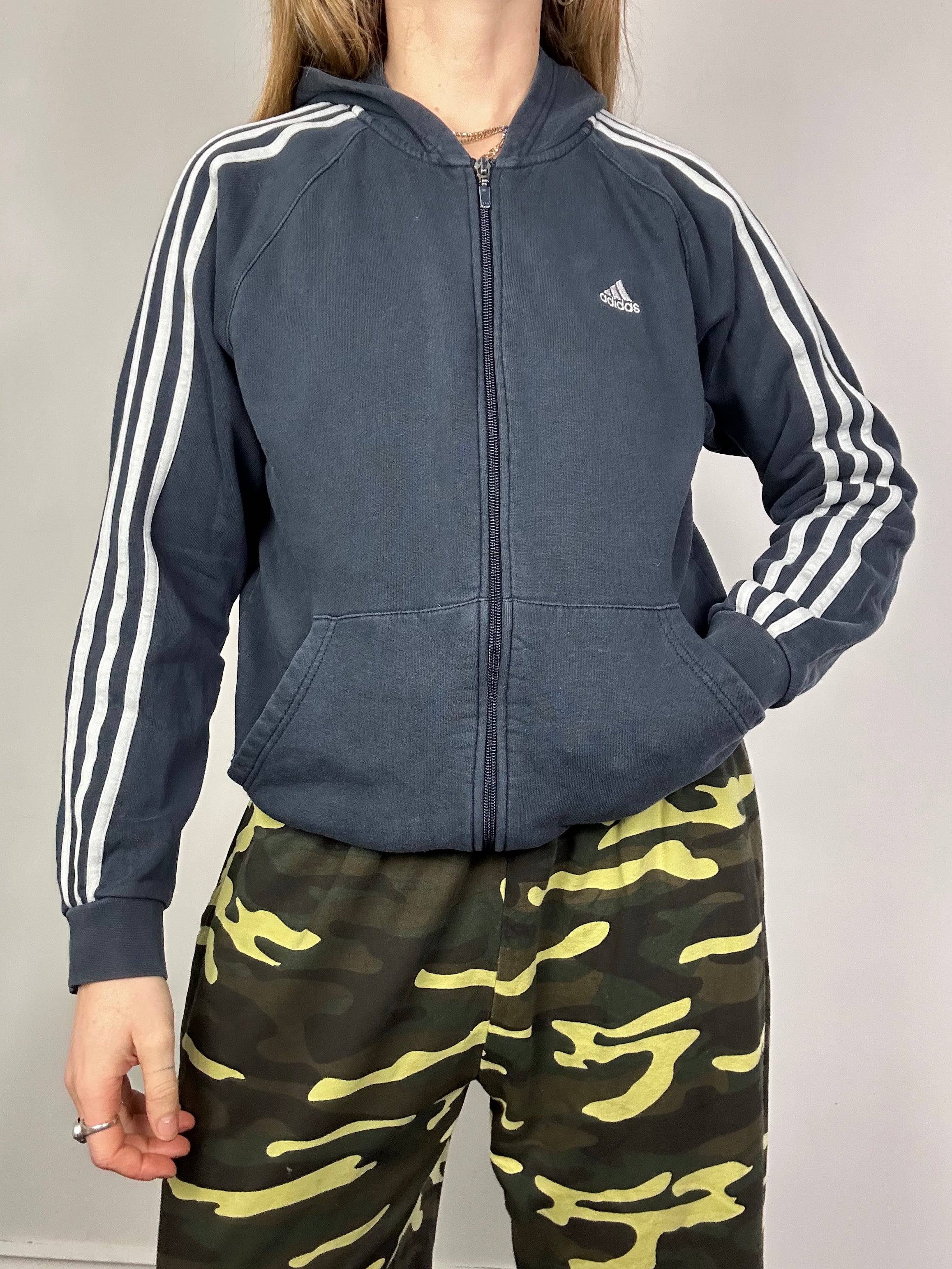 Navy Adidas Hoodie Size S