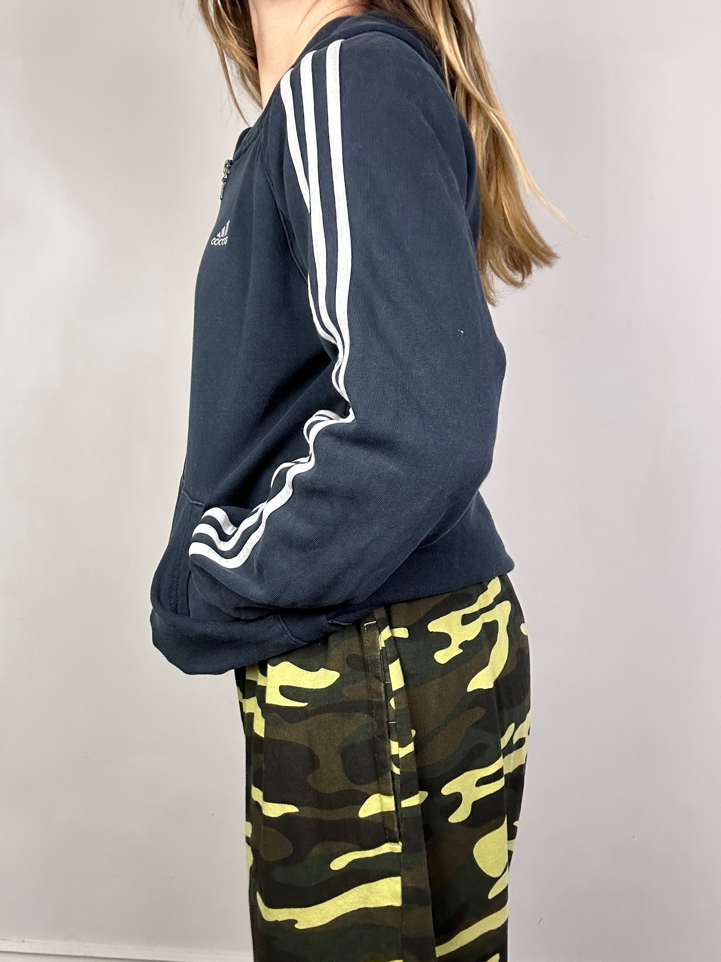 Navy Adidas Hoodie Size S