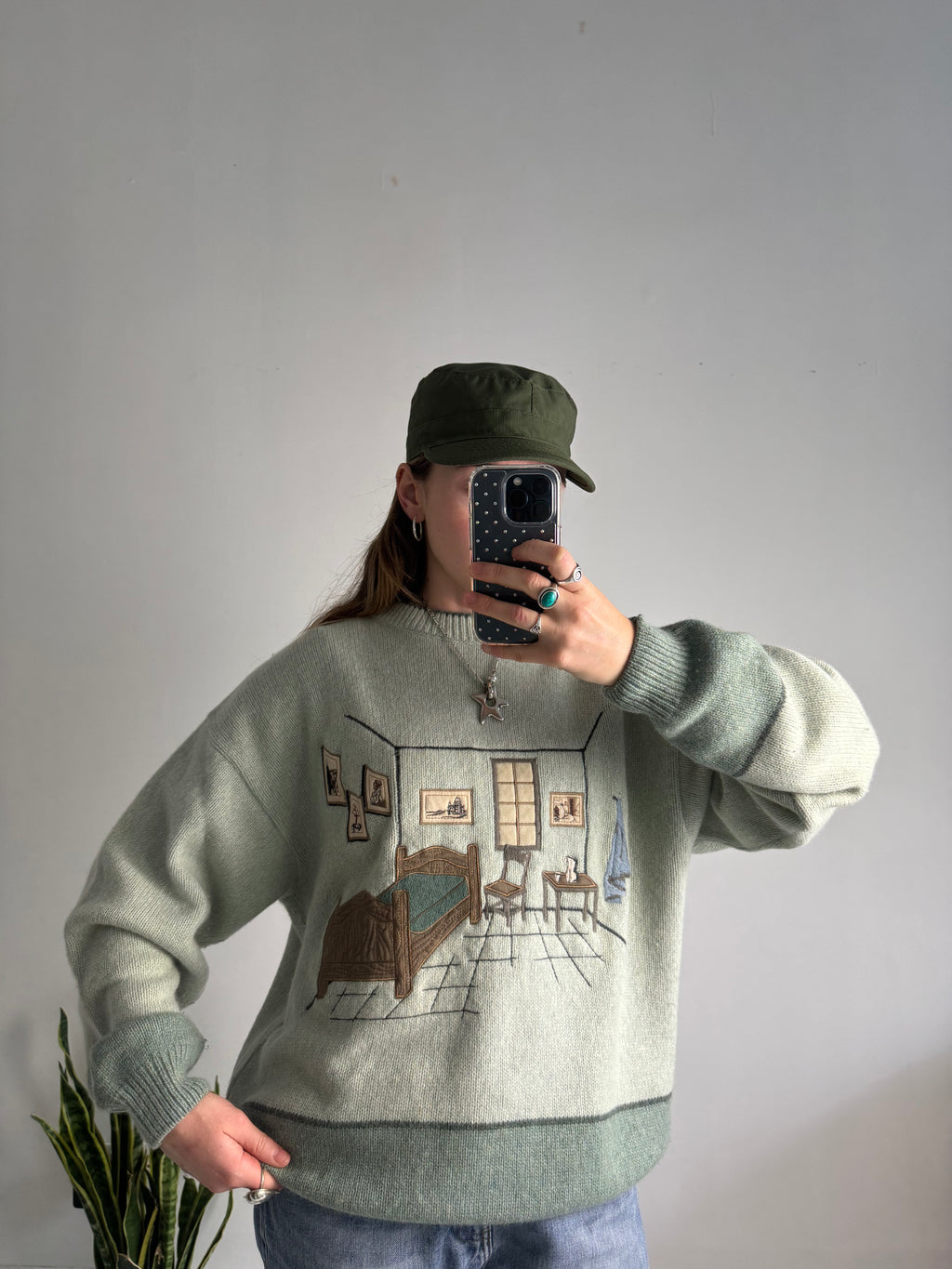 Van Goughs Room Knitted Sweater Size L
