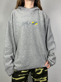 Grey Fleece Hoodie Size Xl
