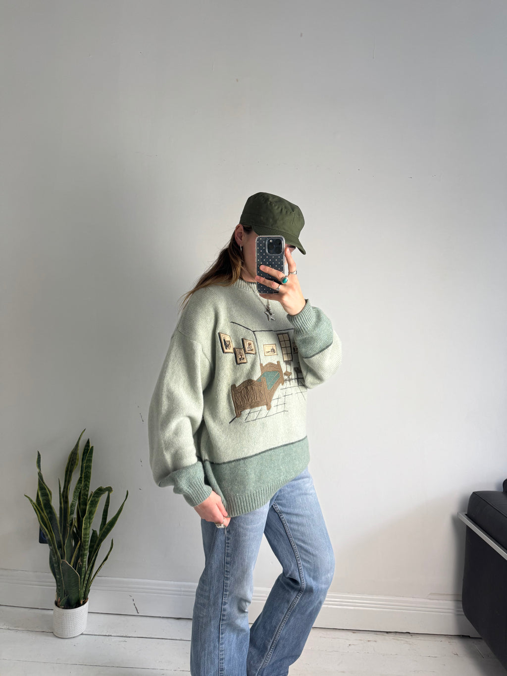 Van Goughs Room Knitted Sweater Size L