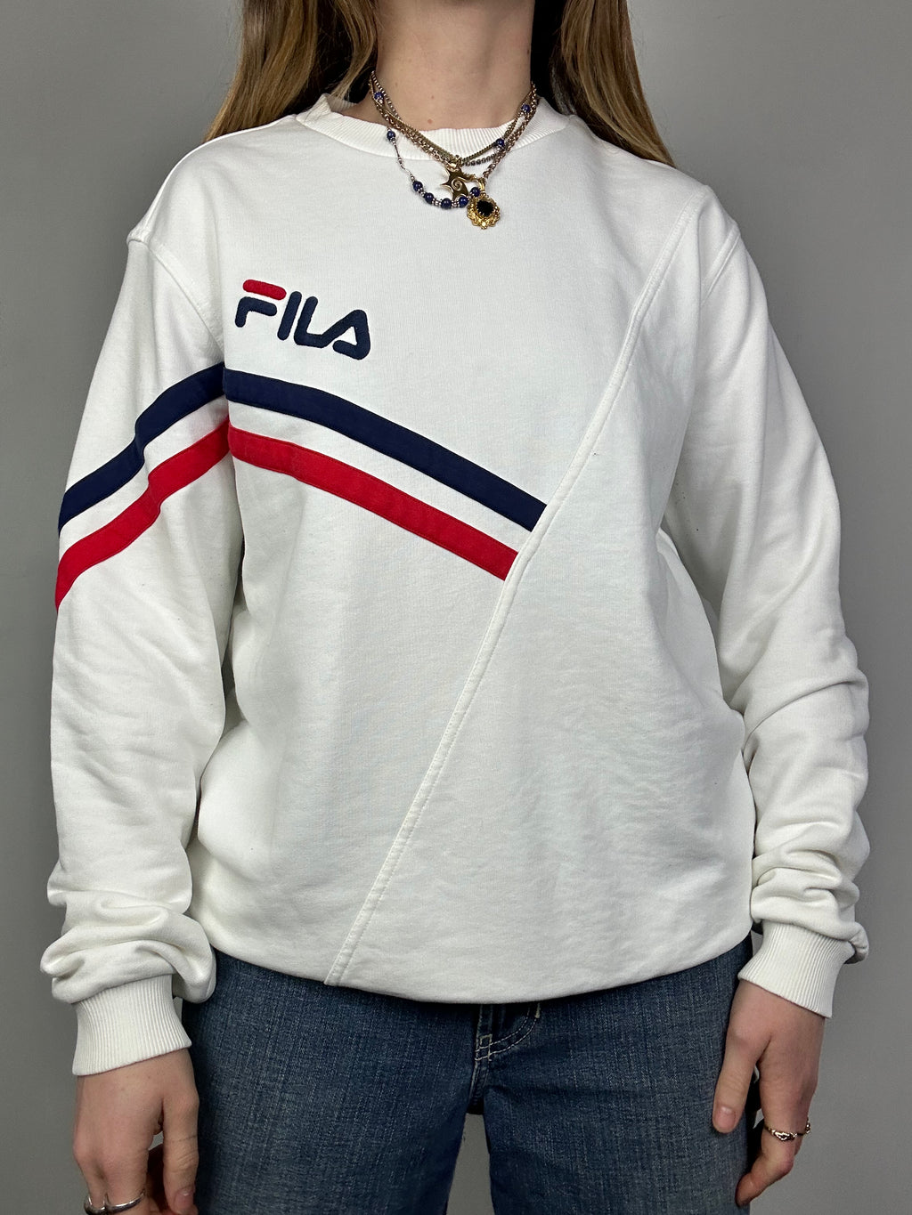 Fila White Sweater Size M