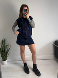 Navy 80's Knitted Sweater Vest Size M