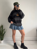 Knitted Striped Sweater Size m