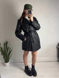 Double Breasted Leather Jacket Size 12