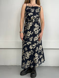 90's Navy And Gold Dress Size 12