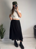 Low Rise Black Skirt Size 14
