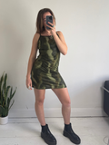 Camo Mini Dress Size 10