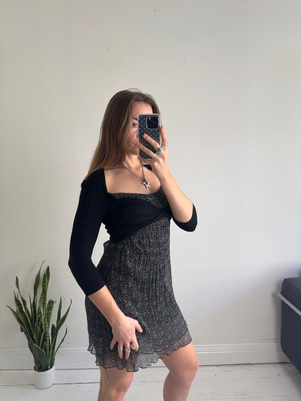 Floral mesh 00's Mini Dress wit Balero Size 8