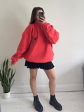 Half Zip Peach Fleece Size XL