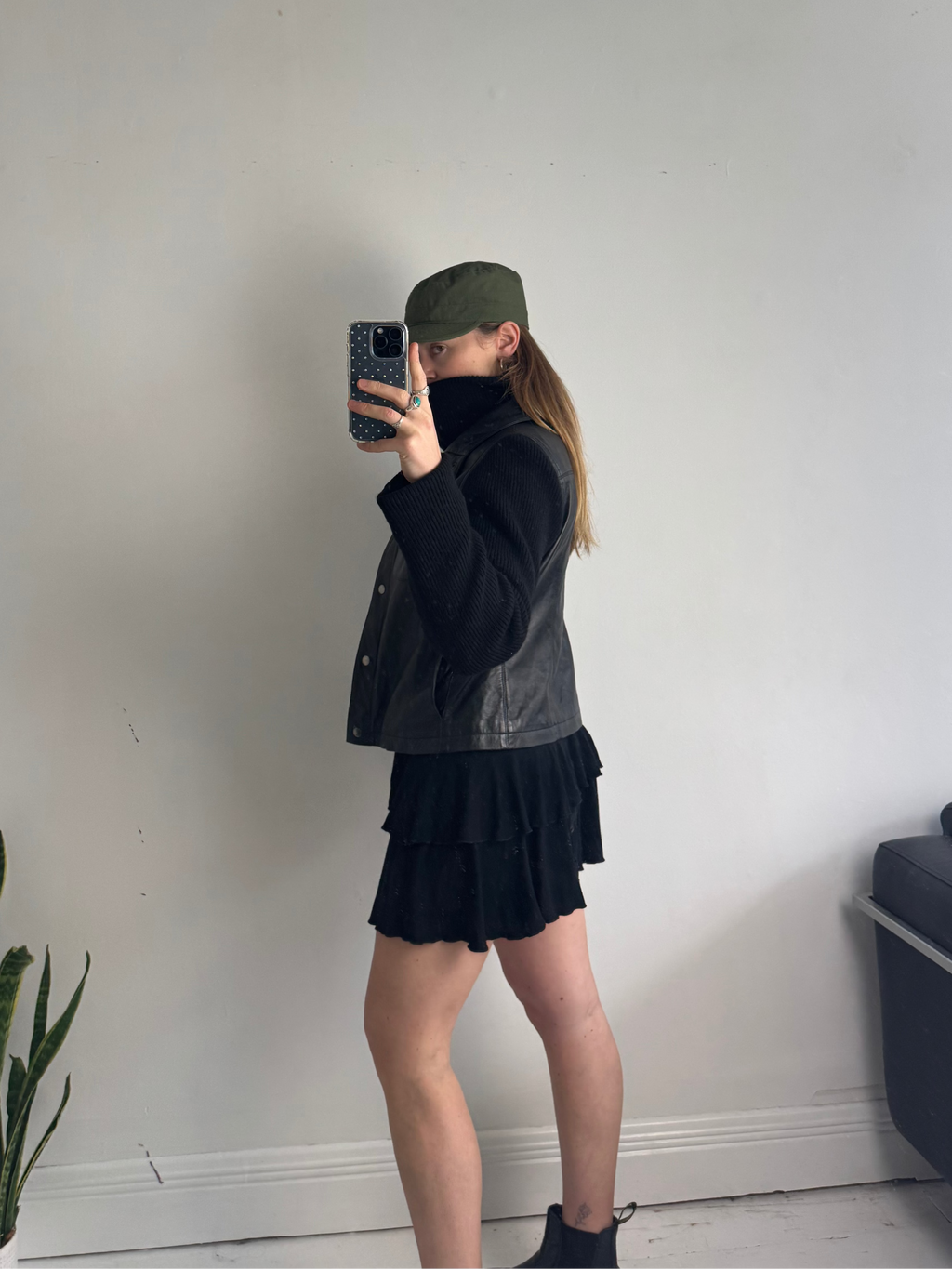 Leather Cardigan Zippy Size 10