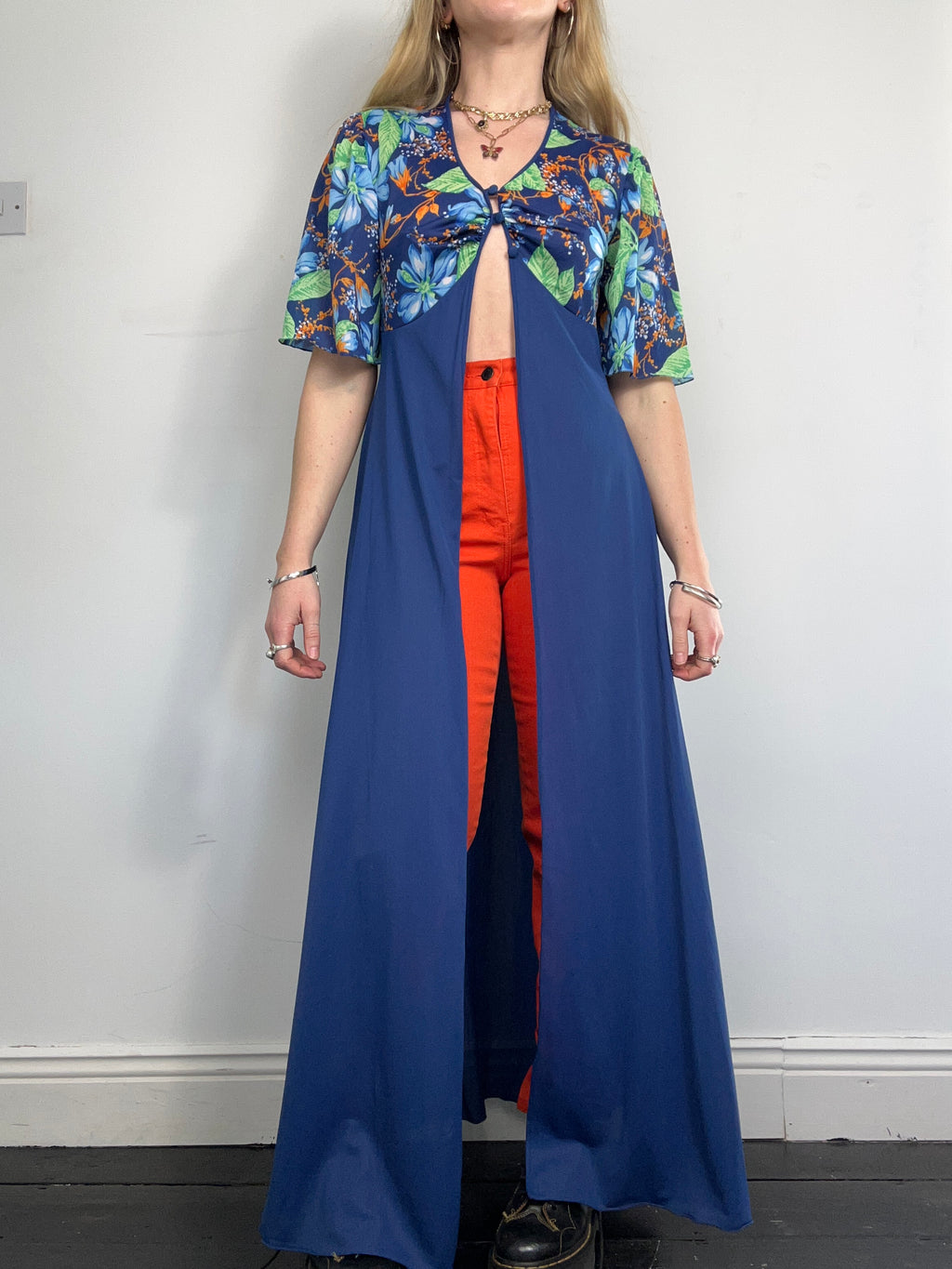 Navy 1970's Kimono Size 10