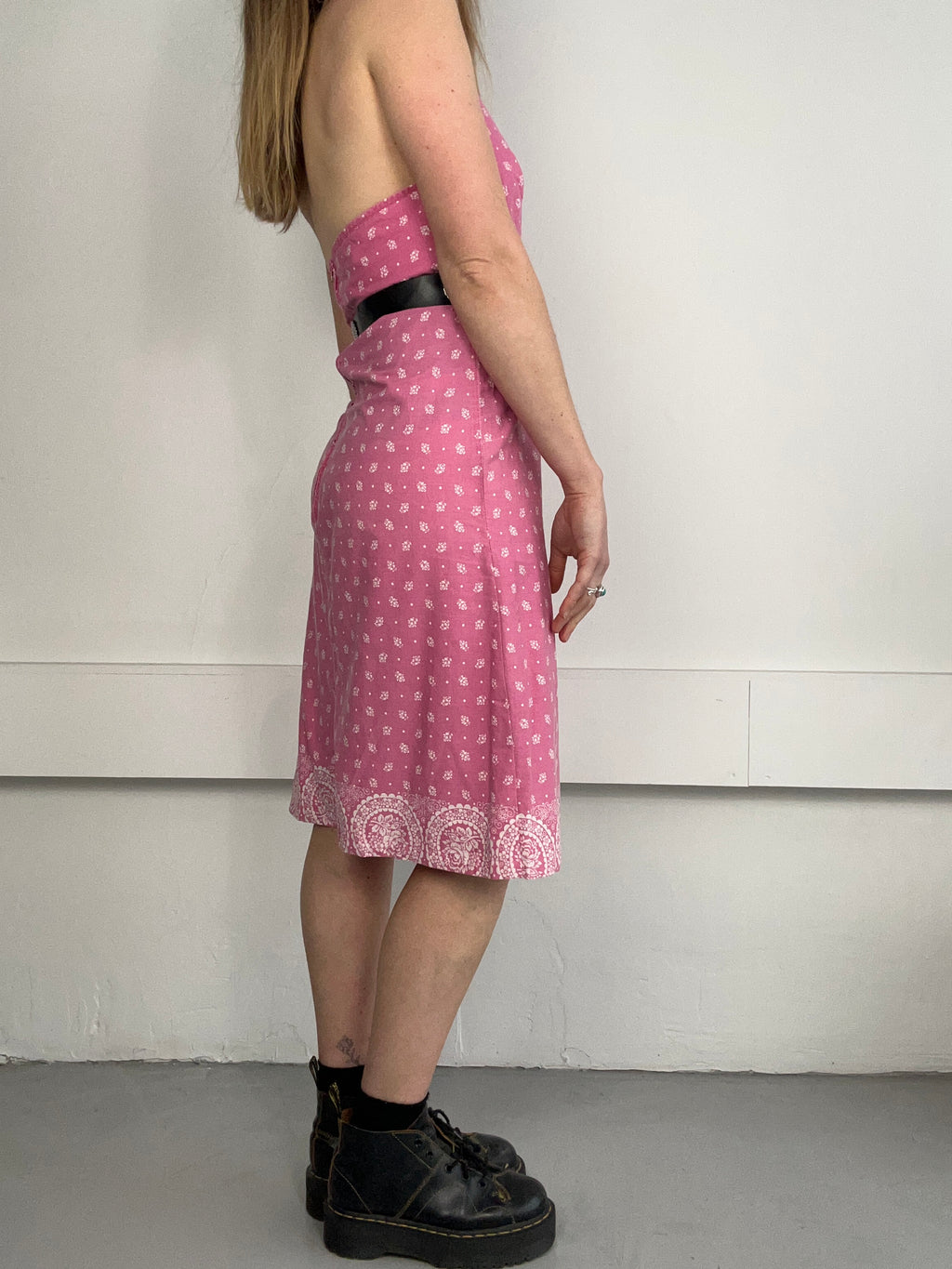 Pink Halter Neck Dress Size 8