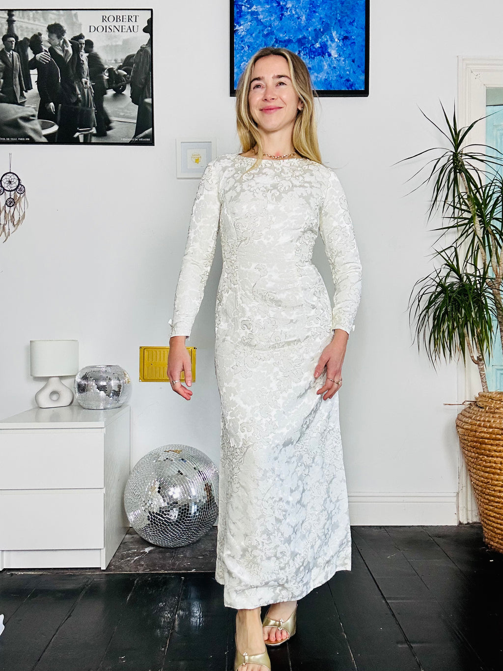 1970's Long Sleeve Dress Size 8