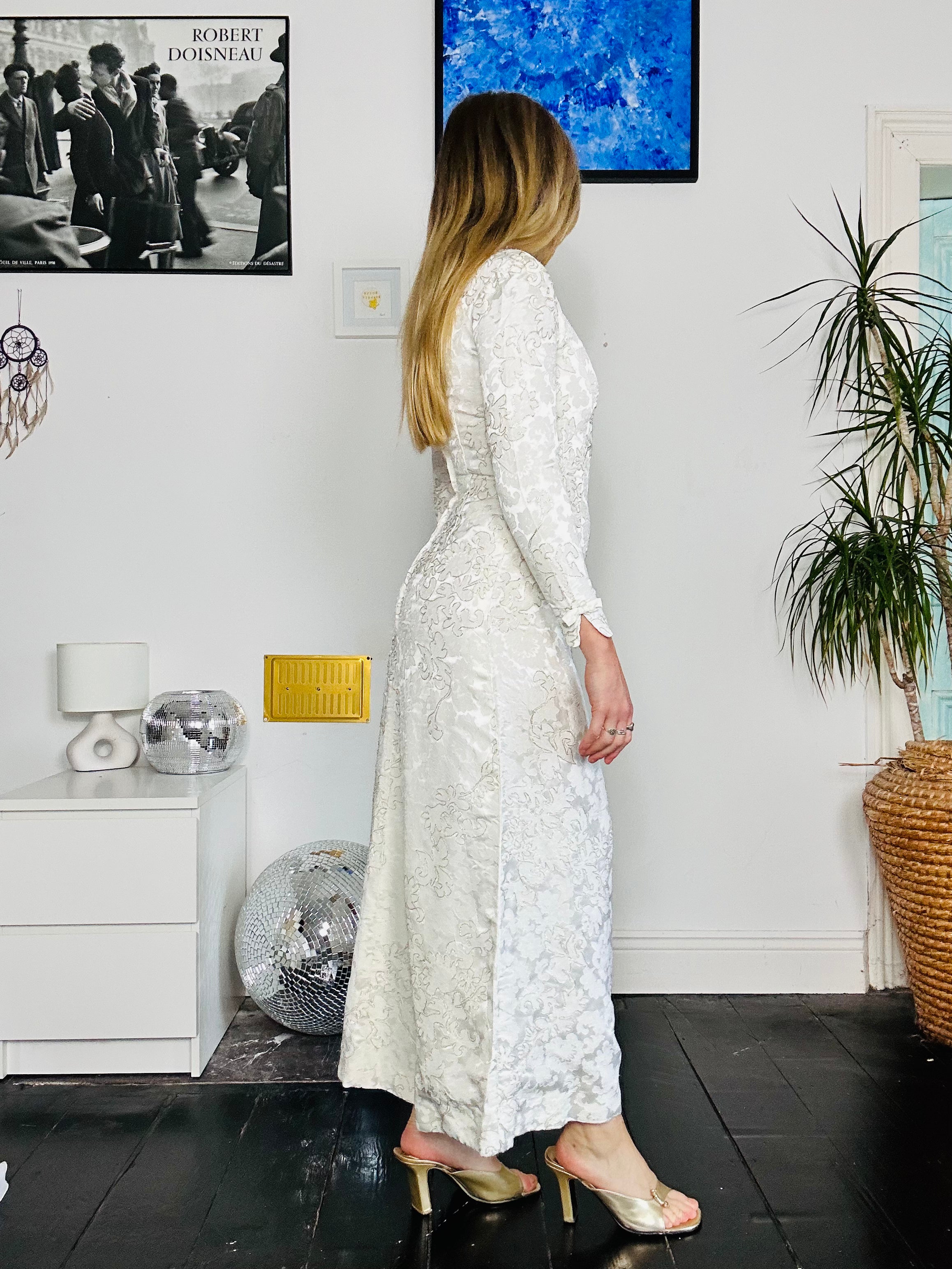 1970's Long Sleeve Dress Size 8